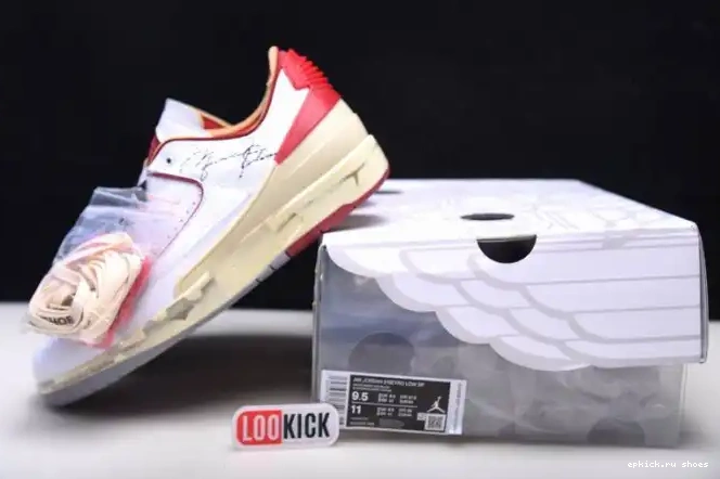 Rep Red White Jordan DJ4375-106 Retro 2 SP Low Off-White 0619